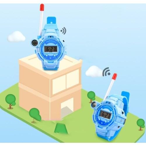 2 Pcs Childrens Watch Walkie-Talkie Toy Kids Time Display Compass Three Usage 97BE