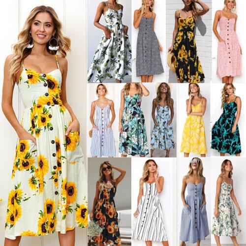 Aeoute Summer Polka Dot Dresses