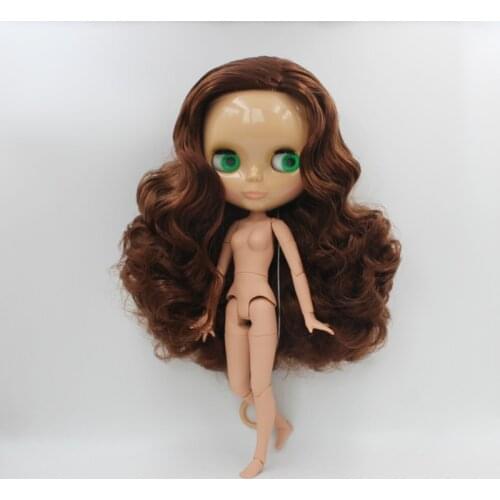Free Shipping big discount RBL-576J DIY Nude Blyth doll birthday gift for girl 4color big eye doll with beautiful Hair cute toy
