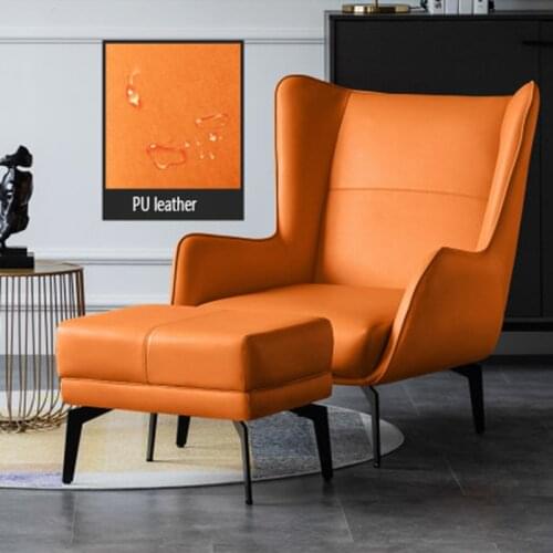 Sofa chair single Italian simple small apartment Technology cloth hotel guest room reclining chair lazy living room balcony leis