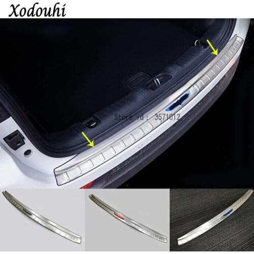 For Jeep Compass 2017 2018 2019 2020 Car Styling Back Rear Pedal Door Scuff Plate Frame Outside Threshold Trunk Edge Part 1pcs