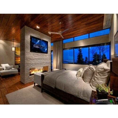 Hot sale 48 inches knx home automation quemador bioetanol inteligente