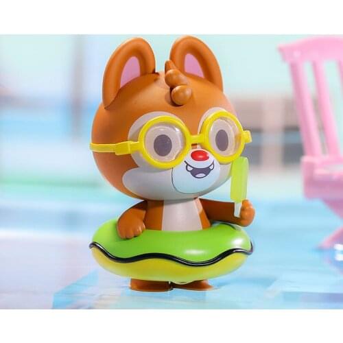 Toy Genuine Mickey Family Pool Carnival Series Blind Box Desktop Decoration Trend Doll