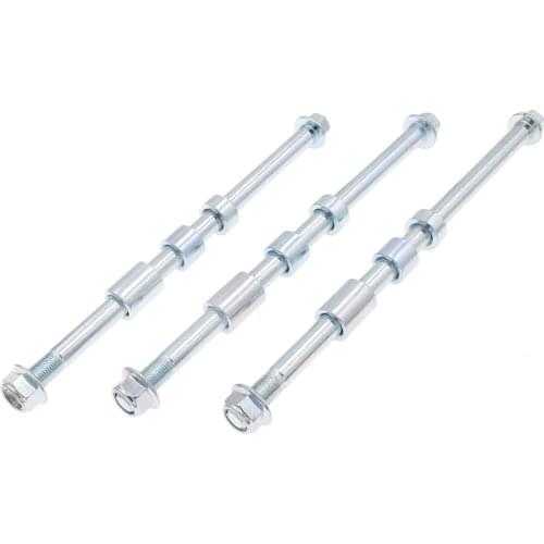 M12 220mm / 230mm / 245mm With 3 Spacers Front Rear Axle Kits For 70cc 90cc 125cc 140cc 200cc 250cc Dirt Bike