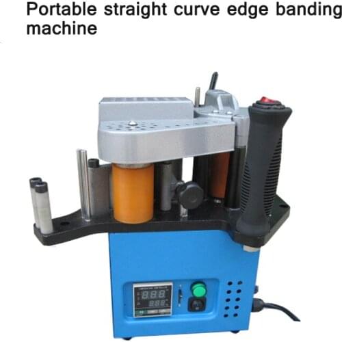 HJ90 Speed-Regulating Fixed-Speed Integrated Control Edge Banding Machine Portable Straight Curve Woodworking Edge Band Machine