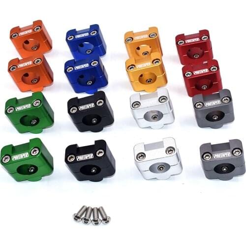 Handlebar Fat Bar Risers Mount Clamp Adapter 7/8 - 1 1/8 Universal Solid Mounts For Motorcycle MX Enduro CRF YZF KXF