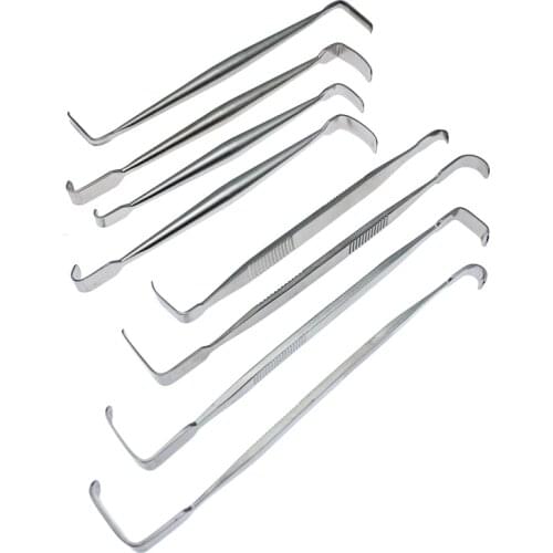 Nasal hook nose deep hook German standard L-shaped Double Hook Nose Tool Stainless steel nose plastic surgery equipment