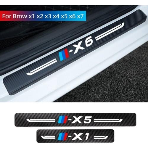Car threshold modified protective sticker for BMW X1 X2 X3 X4 X5 X6 X7 G01 F10 F15 F16 F86 F30 F25 F26 E70 E72 car accessories