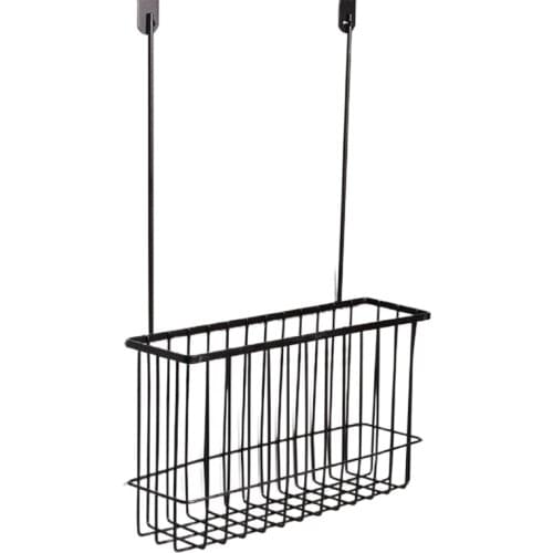 Over The Door Wall Mount Cabinet Organizer Storage Basket for Cutting Board Aluminum Foilrap in Kitchen Pantry Home Holder K0AB