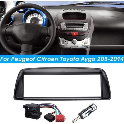 Car Radio Fascia Panel Frame 1 Din CD DVD Dash Audio Interior Cover Trim for Citroen C1 for Toyota Aygo for Peugeot 107