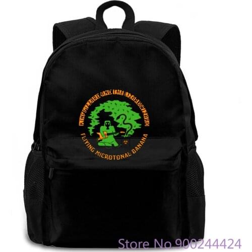 King Gizzard and Lizard Wizard Banana Logo Black Unisex Wo Custom women men backpack laptop travel school adult