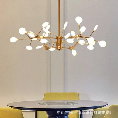 Led glass ball lustre suspension lumiere lighting light kitchen dining bar bedroom hanging lamp living room pendant light