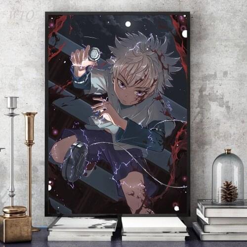 Thunderbold Killua Hxh Hunter X Hunter Poster Anime Posters Canvas Painting Wall Art Picture Decoration for Living Room Decor
