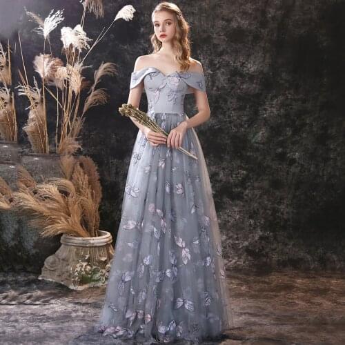 Evening Dresses Long Elegant Off Shoulder Lace Prom Gown Sexy Formal Dresses Woman Party Night Vestidos De Fiesta De Noche