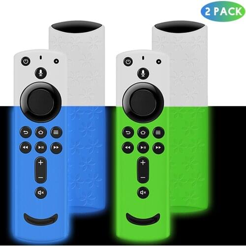 2PCS Waterproof Silicone Remote Controller Protective Anti-drop Cover Shockproof Remote Control Case For Fire TV Stick 4K