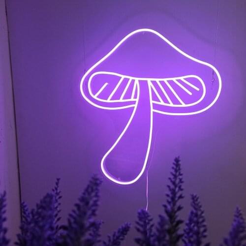 Magical Fairy Toadstool Mushroom Custom Neon Light Sign Led Custom Pink Light Neon Home Room Wall Decoration Ins shop decor