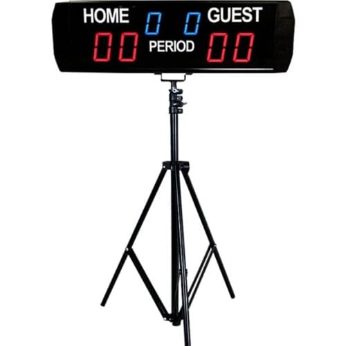 High quality basketball scoreboard portable digital LED electronic table tennis scoerboard clock with stand