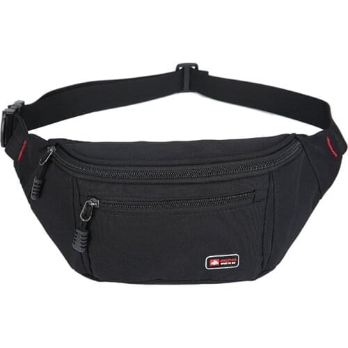 Womens Men Waist Fanny Pack Belt Bag Pouch Travel Bags Hip Bum Bag Zip Small Purse Pouch Pocket /BY
