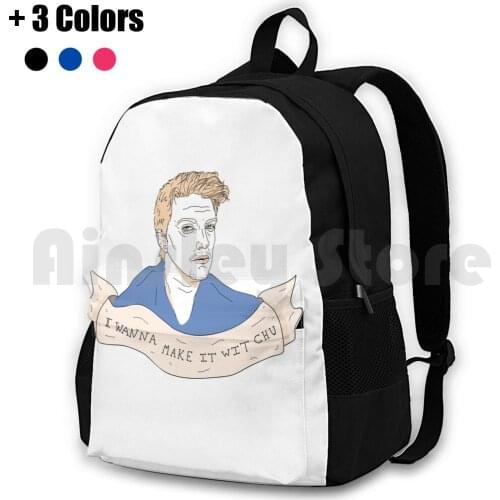 I Wanna Make It Wit Chu Outdoor Hiking Backpack Waterproof Camping Travel Josh Homme Queens Stone Age Band Alternative Cool