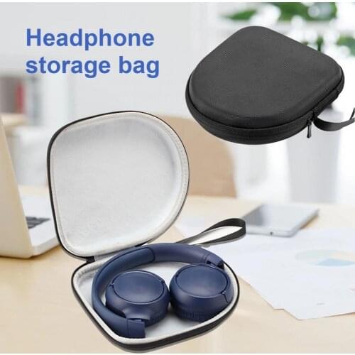 BLUELANS Headphone Protective Pouch Pressure-resistant Dust-proof Sports Headphone Storage Pouch with Hand Strap for JBL T510BT