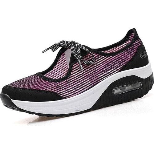 Big Size35-41 2020 Spring Women Flats Platform Shoes Women Breathable Mesh Casual Shoes Female Platform Sandals Heel Ladies Shoe