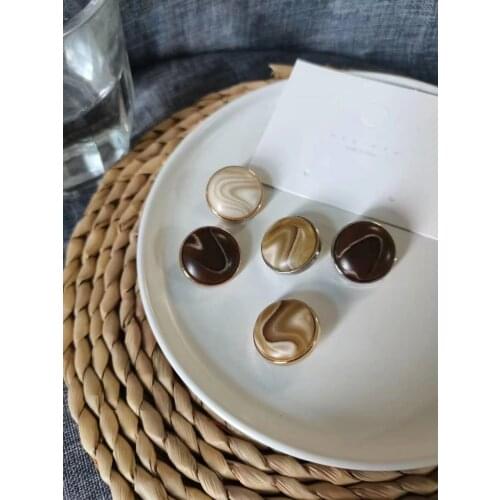Ashion Gold Metal Women Coat Buttons For Clothes Vintage Sweaters Decorative Buttons Sewing Accessories Wholesale