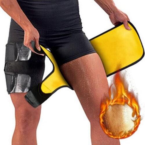 1 Pair Stretch Thigh Leg Slimming Belt Trimmer Sweat Band Weight Loss Workout Corset Thigh Slimmer Elastic Leg Strap Wrap Shaper