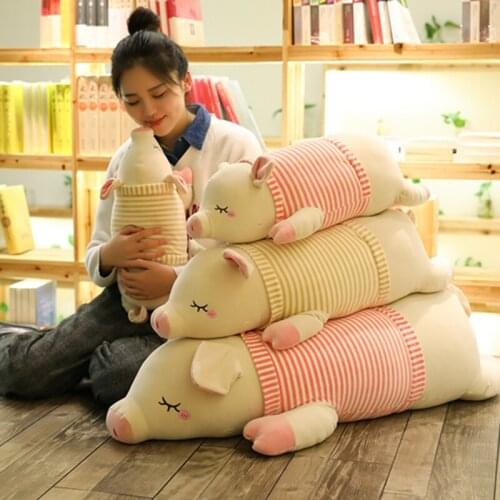 1PCS New Cartoon Pig Wearing dress Plush Toys High Quality Stuffed Animal Doll Soft Sofa Pillow Childrens Gift kids toy