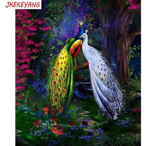 5D DIY square/round Diamond Painting peacock Cross Stitch Diamond Embroidery Pattern Rhinestone J2618