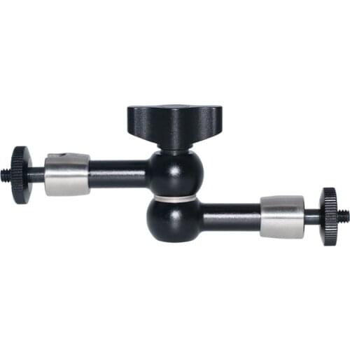 Stainless Steel 7-Inch Multi-Function Magic Arm Universal Crab Claw Clamp Bracket 1/4-Inch Screw Photography Accessories