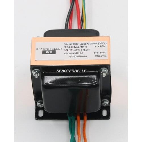 1PCS 30VA 0-260V 0-14V EI type Audio Power Transformer For Tube Preamp / Phono
