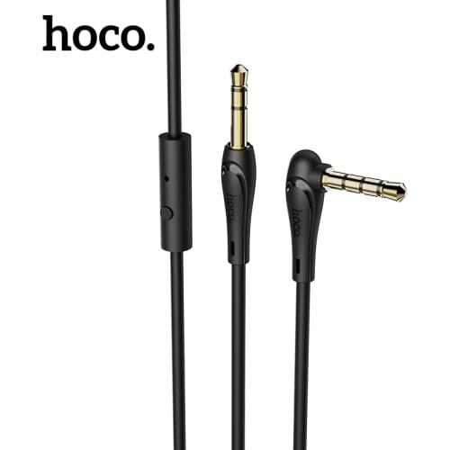 Hoco 3.5MM Jack Audio AUX Cable With MIC Male to Male AUX Cord For Phone Car Headphone Stereos Headphone Speaker Auxiliary Cable