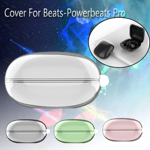 TPU Case For Beats-Powerbeats Pro Headphone Protective Case Cover Clear Shockproof Clear Charging Case Protective Skin
