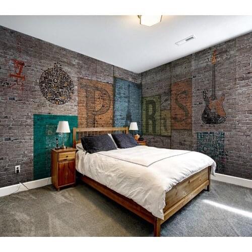 Decorative wallpaper Eiffel Tower background wall painting