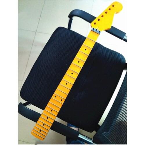 Disado 22 24 Frets maple Electric Guitar Neck maple scallop fretboard inlay dots glossy paint guitar parts accessories