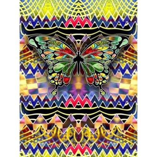 LaoJieYuan Diamond Painting Butterfly 5D DIY Diamond Embroidery Animal Cross Stitch Kit Rhinestone Mosaic Art Home Decoration