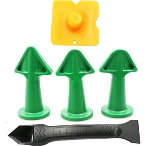 Caulking Nozzle Applicator Finishing Tool Spatula Plastic Glue Shovel Tile Brick Joints Convenient Floor Silicone Remover Set