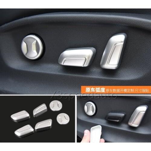 For Volkswagen Atlas Teramont 2017-18 Matt Seat Adjust Button Cover 6pcs Trim Car-styling