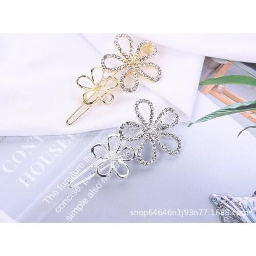 Fashion Women Girls Vintage Heart Star Geometric Alloy Hairpins Sweet Barrettes