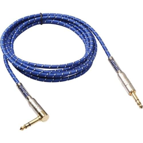 NEW 6.35MM TRS TO 6.35MM TRS MALE TO MALE CABLE AUDIO CABLE AUDIO WIRE FOR GUITAR MIXER AMPLIFIER TC030LB