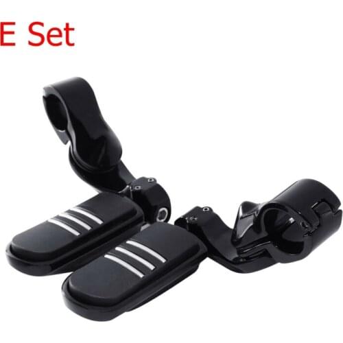 Motorcycle 32mm 1.25" Short Angled Highway Engine Guard Foot Pegs For Harley Touring Honda