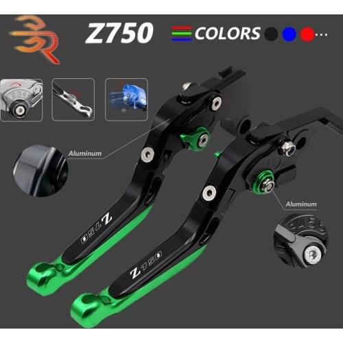 For Kawasaki Z750 2007-2012 2011 Motorcycle Accessories CNC Aluminum Alloy Adjustable Folding Extendable Brake Clutch Levers