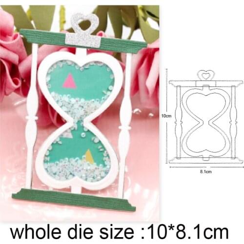 Craft dies Christmas Hourglass Metal Cutting Dies for DIY Scrapbooking die cut Embossing Paper Card Making Stencil dies Template
