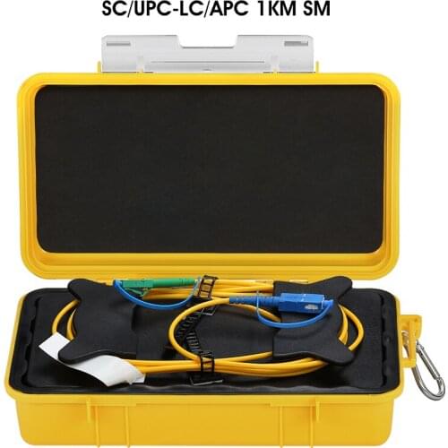 SC/UPC-LC/APC OTDR Zone Eliminator,Fiber Rings ,Fiber Optic OTDR Launch Cable Box 1Km SM 1310/1550nm
