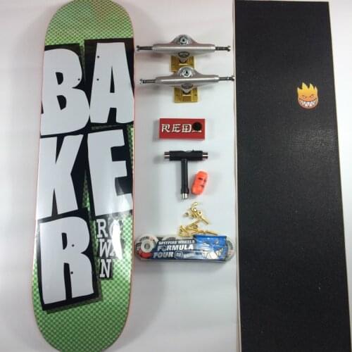 Skateboard Baker Pro Canadian Maple Skateboard Complete Set of Skateboards With All Accessories Deck Truck Wheels Graptable