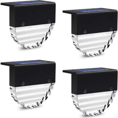 Solar Outdoor Smart Light Wireless Led Garden Fence Lantern Walkway Lights Waterproof Durable Garden Lamp Home Eco-friendly