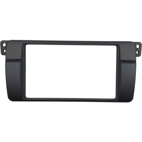 2 Din Car Dashboard Installation Trim Kit Frame for BMW E46 1998 1999 2000 2001-2005 Double Din Car Radio Fascia Car-Styling 1Pc