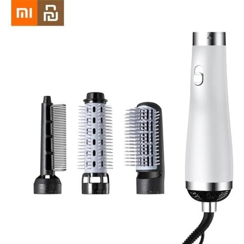 Xiaomi YOUPIN Hot Air Brushes Hair Dryer 3 In 1 Ionic Brush Volumizer Hair Straightener Comb Curler Hairdryer Brush for Hair MI