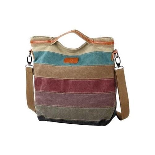 Hit color design canvas patchwork women messenger bag fashion girls handbag bag portable shoulder bag cross-body bag