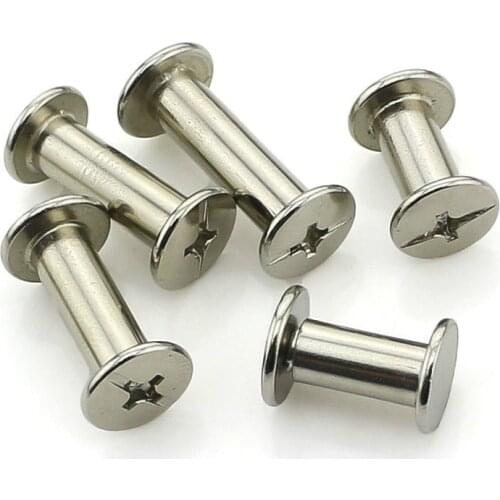 20PCS-M5*5/6/8...20 10PCS-M5*25-50 Electroplating Nickel Bench Screws / Billing Screws / Mica Rivets / Photo Buttering Screws